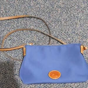 Donney & Bourke pouchette crossbody in Navy blue